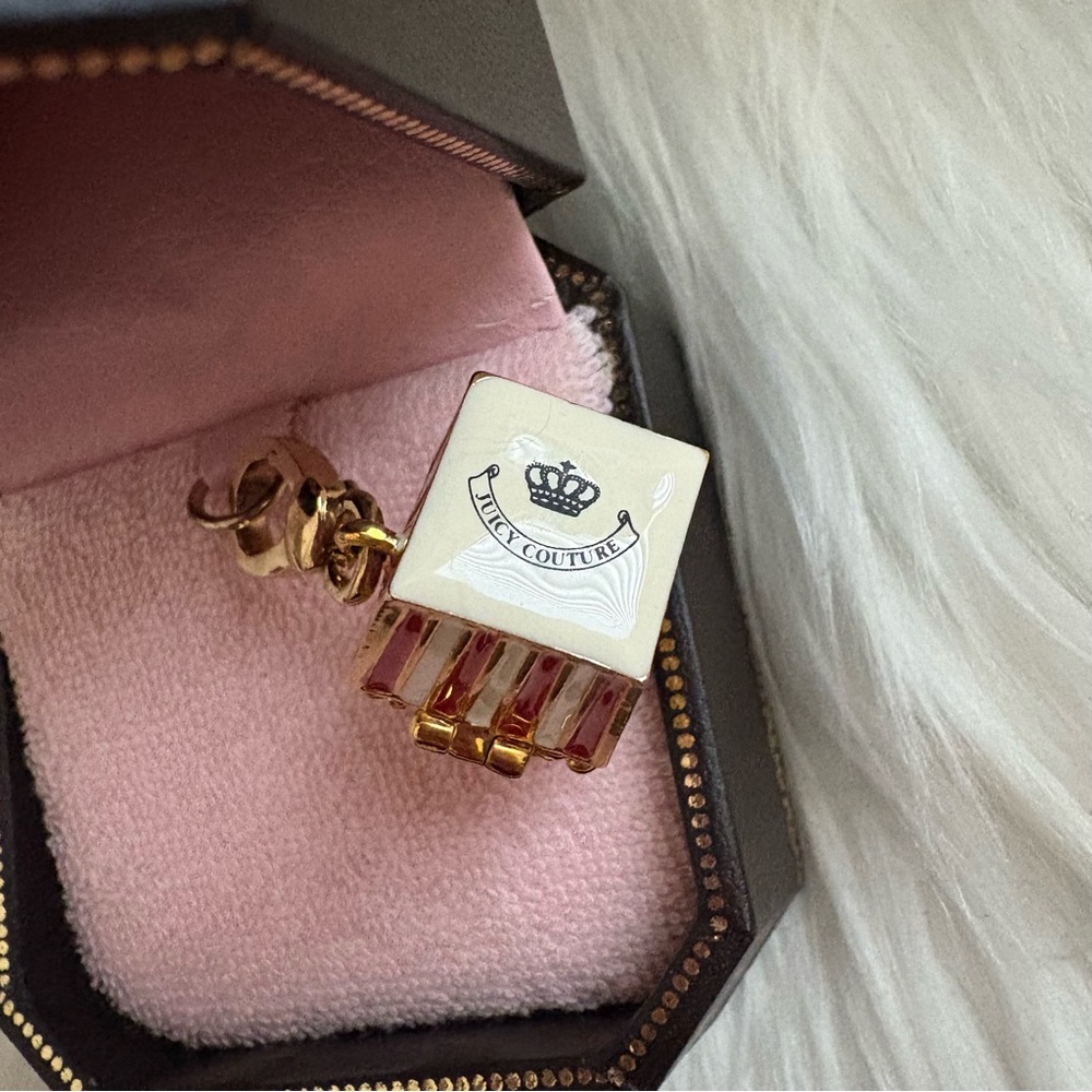 Authentic Juicy Couture Popcorn Bucket Charm - Picture 3 of 6